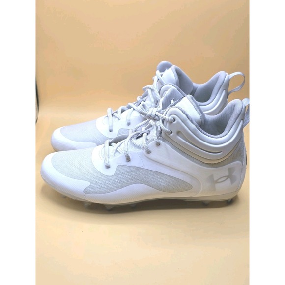 Under Amour Command MC Mid Lacrosse‎ Cleats Men\'s Size 13 3025639-100 White main image 4